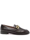 Aquazzura Smooth Leather Brandi Loafers In In Brown