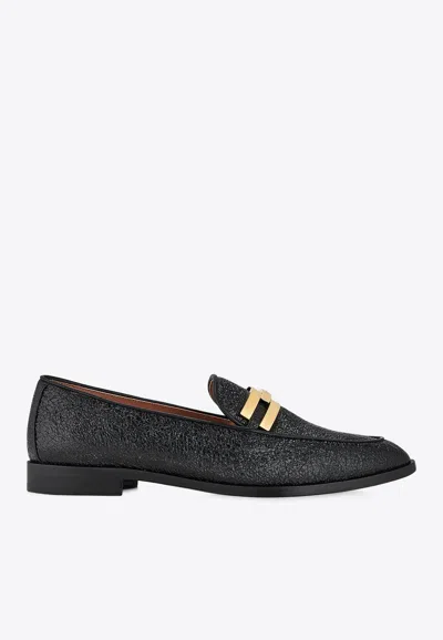 Aquazzura Brandi Loafers In Nappa Leather In Black