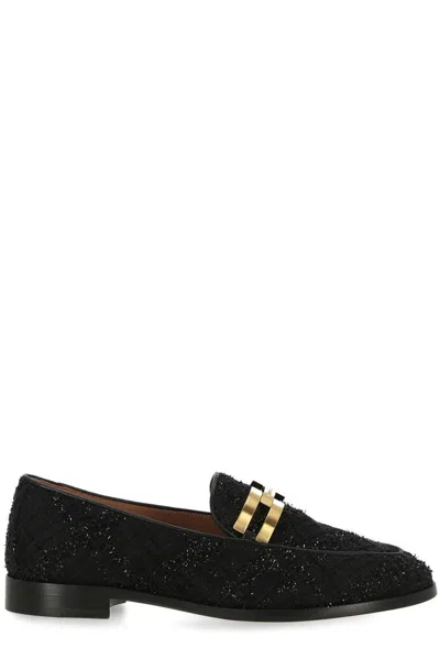 Aquazzura Brandi Loafers In Nappa Leather In Black