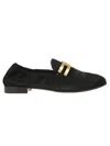 Aquazzura Soft Suede Loafers Elastic Sides In Black