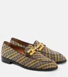 Aquazzura Brandi Tartan Loafers In Multicoloured