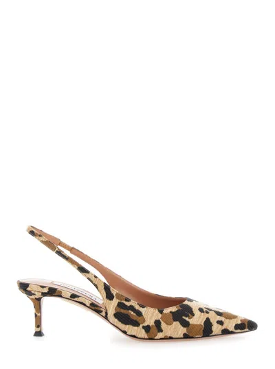 Aquazzura Brown Décolleté With Spot Pattern