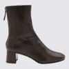 Aquazzura Brown Leather Saint Honore Boots In Brown