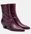 Aquazzura Ankle Boot With Cone Heel And Pointed Toe In Multi
