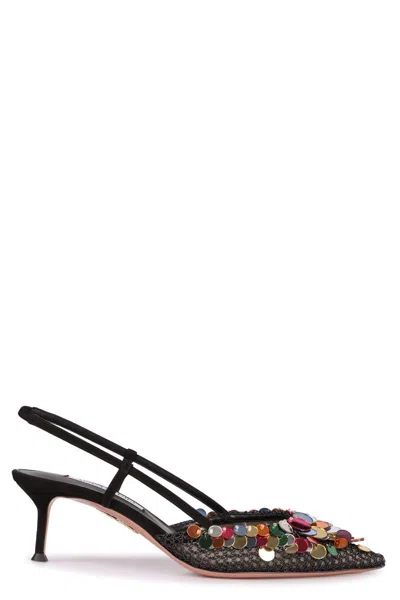 AQUAZZURA AQUAZZURA CAN CAN POINTY-TOE SLINGBACK