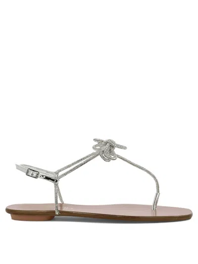 Aquazzura Sandals In Silver
