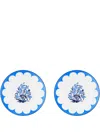 Aquazzura Casa Jaipur Set Of 2 Dessert Plate In Blue
