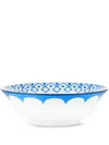 Aquazzura Casa Jaipur Porcelain Salad Bowl (26cm) In Blue