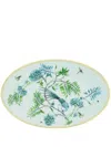 Aquazzura Casa Secret Garden Oval Platter (20cm) In Green