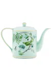 Aquazzura Casa Secret Garden Porcelain Teapot (130cl) In Green