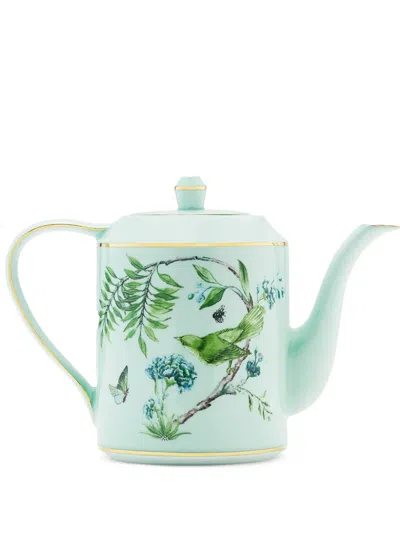 Aquazzura Casa Secret Garden Porcelain Teapot (130cl) In Green