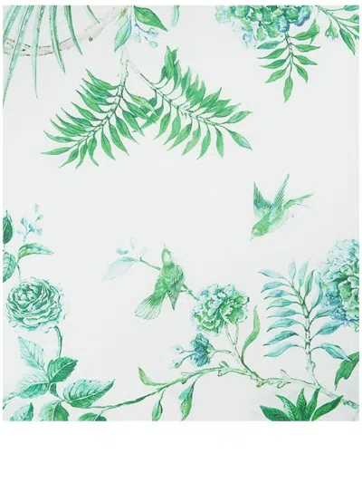 Aquazzura Casa Small Secret Garden Tablecloth (250cm X 160cm) In White