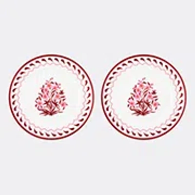 Aquazzura Casa Jaipur Set Of 2 Dinner Plates In Multicolor