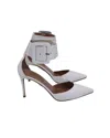 Aquazzura Casablanca 85 Pumps In White Leather In White