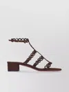 Aquazzura Infinity Chain 35 Suede Sandals