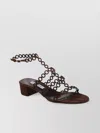 Aquazzura Infinity Chain 35 Suede Sandals