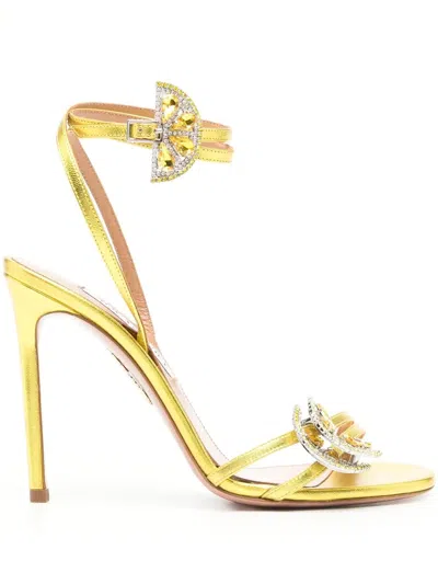 Aquazzura Gin Tonic 15mm Sandals In Yellow