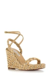 Aquazzura Costiera 120 Embellished Espadrille Wedges In Natural
