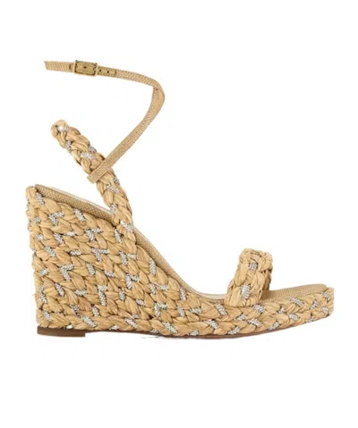 Aquazzura Costiera 120mm Wedge Espadrilles In Brown