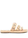 Aquazzura Woman Espadrilles Beige Size 7.5 Natural Raffia In Neutrals