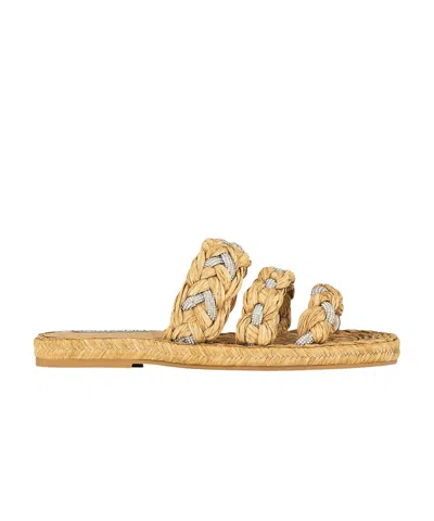 AQUAZZURA AQUAZZURA EMBELLISHED SLIP-ON SANDALS