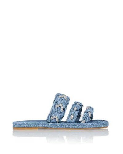 Aquazzura Costiera Espadrille Flat In Blue