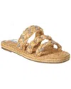 Aquazzura Woman Espadrilles Beige Size 7.5 Natural Raffia In Brown