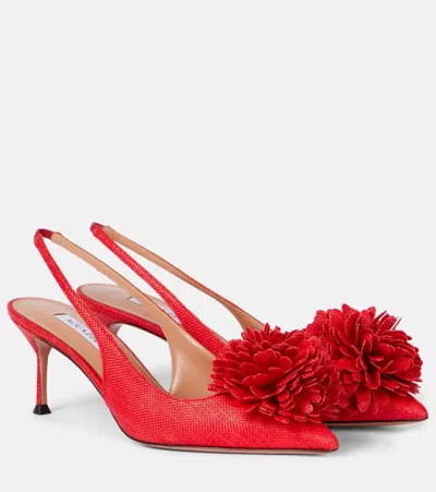 Aquazzura Couturier 65 Slingback Pumps In Red