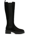 Aquazzura Crosby Chelsea Boot Flat In Black