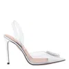 Aquazzura 120mm Crystal-embellished Slingback Pumps In White