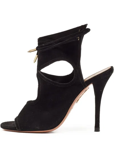 Pre-owned Aquazzura Cut-out Open-toe Heels