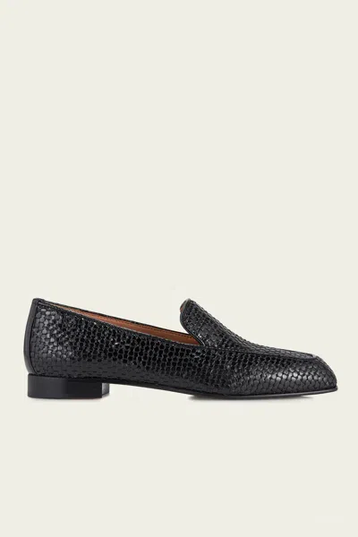 AQUAZZURA CY MOCASSIN IN BLACK