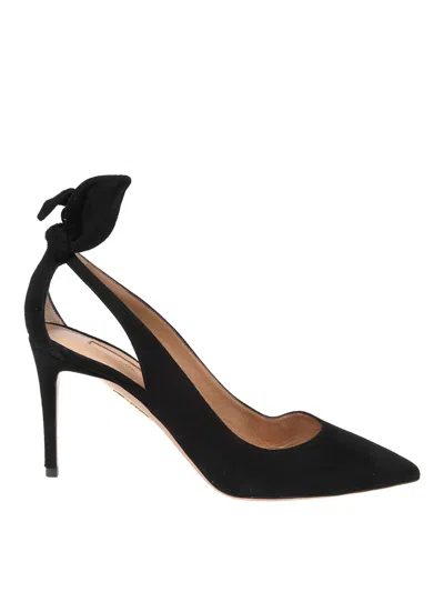 Aquazzura Deneuve Bow Detailed Pumps In Black