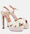 Aquazzura Divine 130 Platform Sandals In Multicoloured