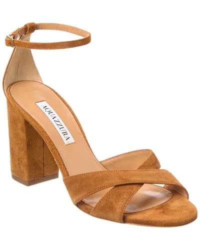 AQUAZZURA DIVINE 85 SUEDE SANDAL
