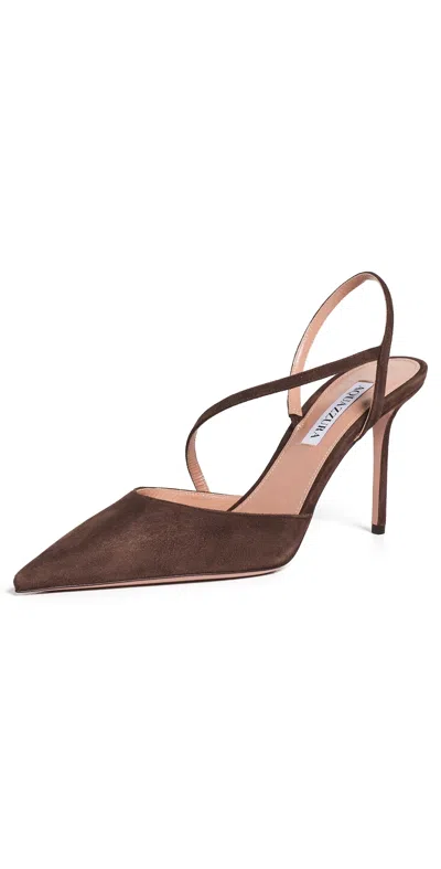 Aquazzura Dynasty Pumps 85mm Espresso In Brown