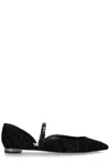 Aquazzura Women's Bellezza Ballet Flats In Nero