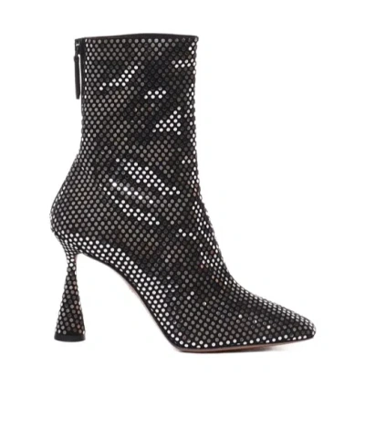 AQUAZZURA AQUAZZURA EMBELLISHED HIGH-HEELED BOOTS