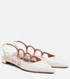 Aquazzura Endless Love Cutout Leather Flats