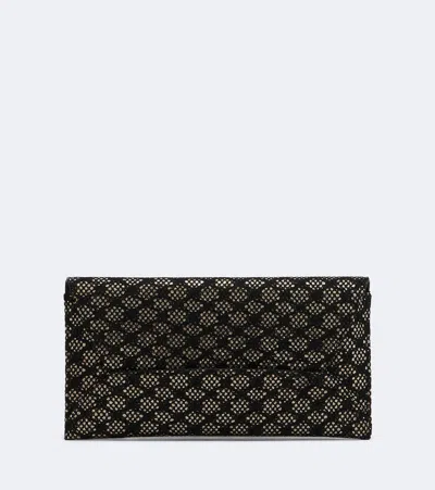 Aquazzura Envelope Small Embellished Clutch In Black