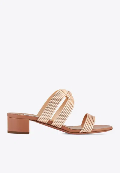 Aquazzura Esencia 35 Leather Sandals