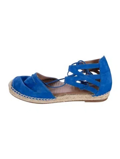 Pre-owned Aquazzura Espadrilles In Blue
