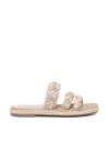 AQUAZZURA ESPADRILLES COASTAL WITH CRYSTALS