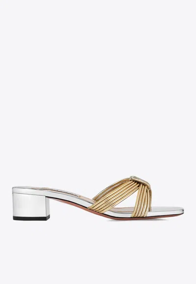 Aquazzura Film 35 Leather Sandals