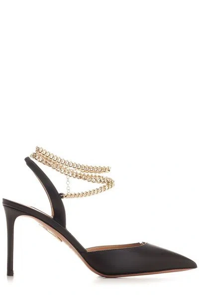 Aquazzura Flash Leather Pumps