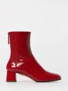 Aquazzura Flat Ankle Boot  Woman Color Red In Red