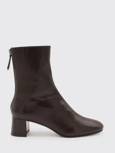 Aquazzura Flat Ankle Boots  Woman Color Brown