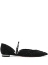Aquazzura Flat Beauty Shoes In Black