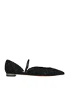 Aquazzura Flat Beauty Shoes In Black