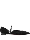Aquazzura Flat Beauty Shoes In Black